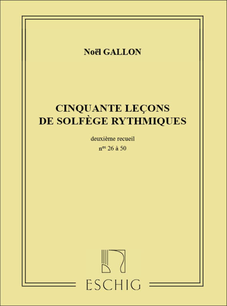 50 Lecons Vol 2 Solfege Rytmique